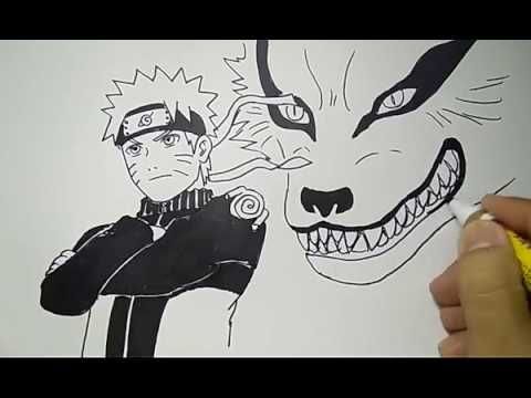gambar naruto hitam putih keren
