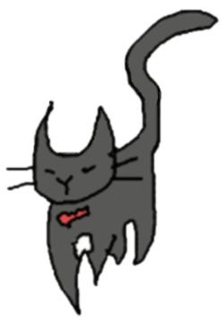 黒 ライセンスフリー 無料素材 ばじねこ茶店