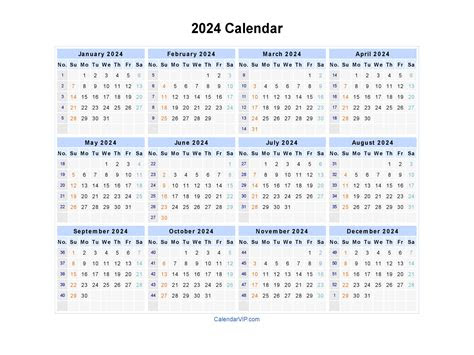  2024 calendar blank printable calendar template in pdf word excel
