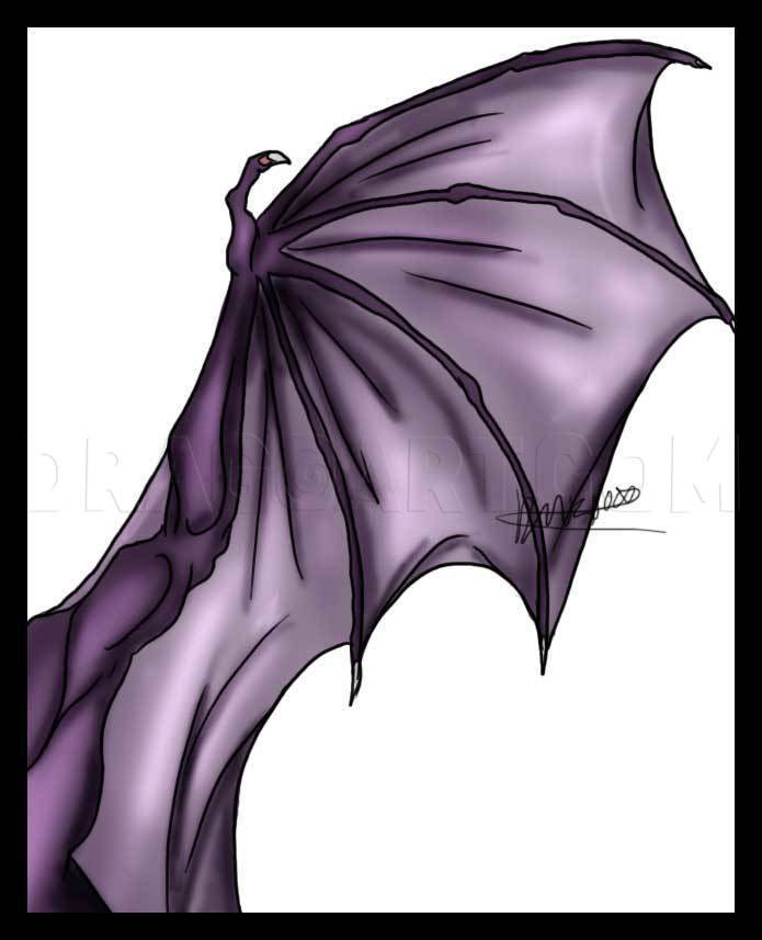 Location » Drawing Tutorials » Fantasy » Dragons » How To Draw A Dragon Wing