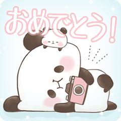 もちもちぱんだ カラフル5 Lineスタンプ アーツプラネット