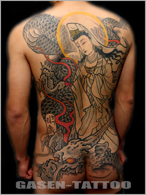 騎龍観音 刺青tattoo 彫師 雲州 雅泉 刺青画像 タトゥー入れ墨 島根 鳥取 岡山 広島