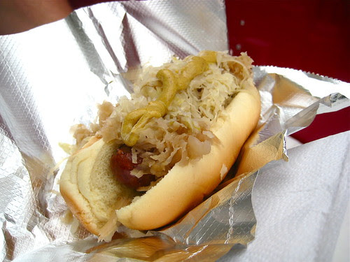 Cheddar Bratwurst at Mayfest