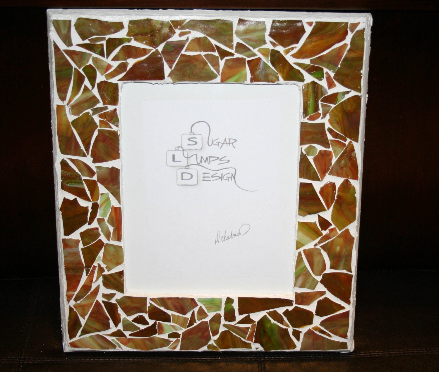 Minty Mocha Mosaic Frame