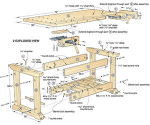 Traditional Workbench Woodworking Plan