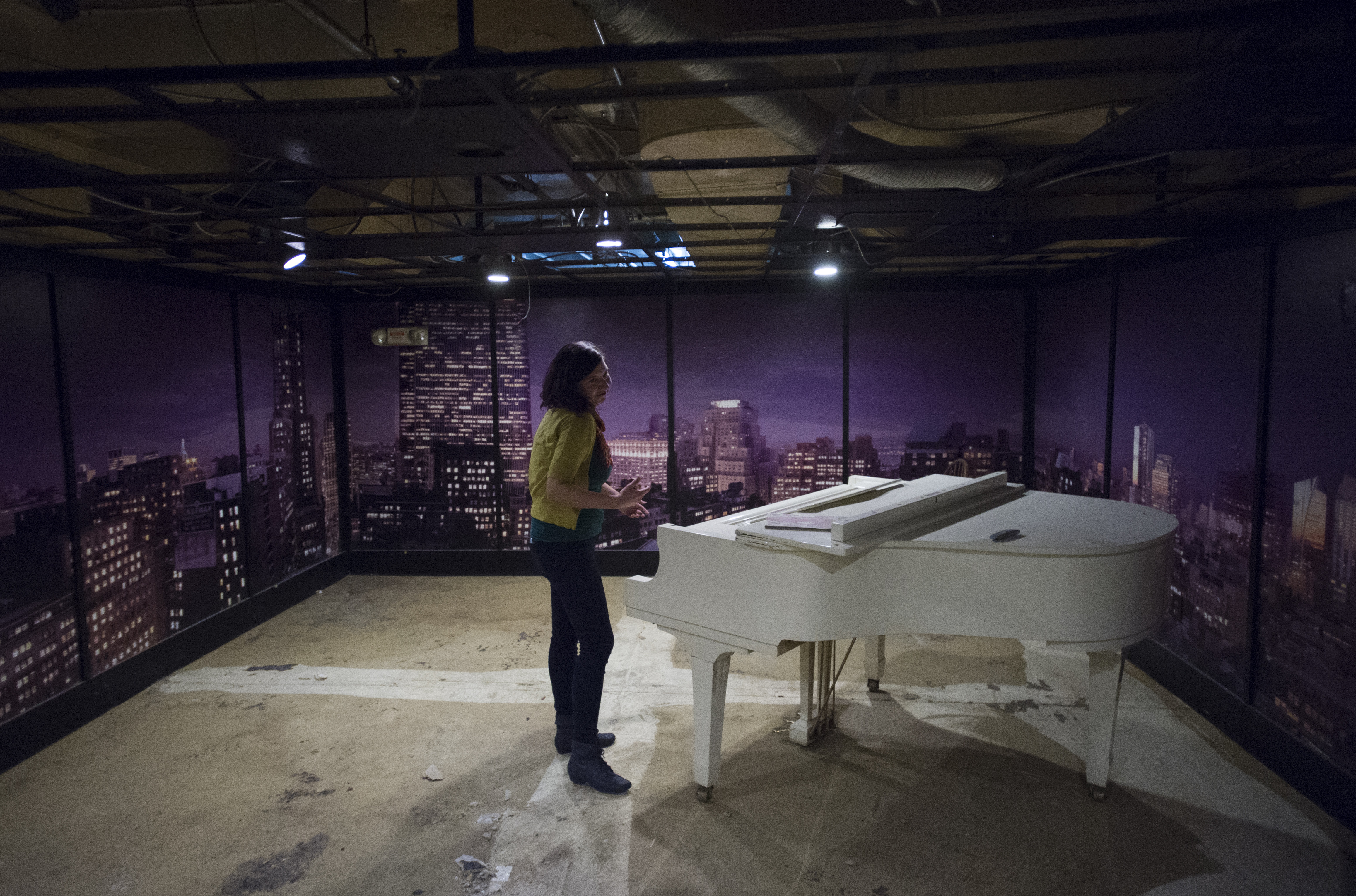 (Rick Egan | The Salt Lake Tribune) Katy Willis, talks about the new plans for the space that was originally the Manhattan Club, which will soon be remodeled into the new Quarters Arcade Bar, Monday, November 20, 2017. 