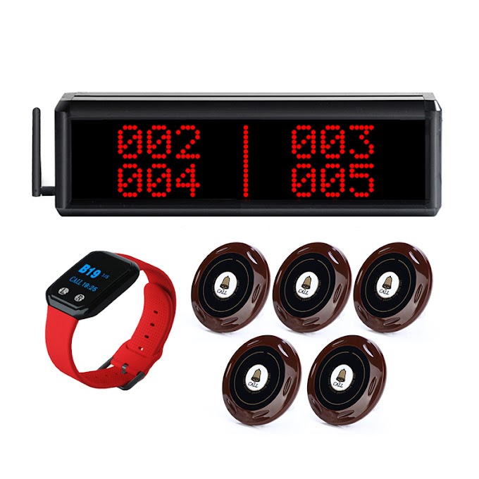 Purchase BYHUBYENG Wireless Restaurant Service Table Buzzer Waiter Calling Paging System Watch Queue Number Machine Beepers For Food