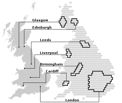 map of uk with cities. to have Britain#39;s cities