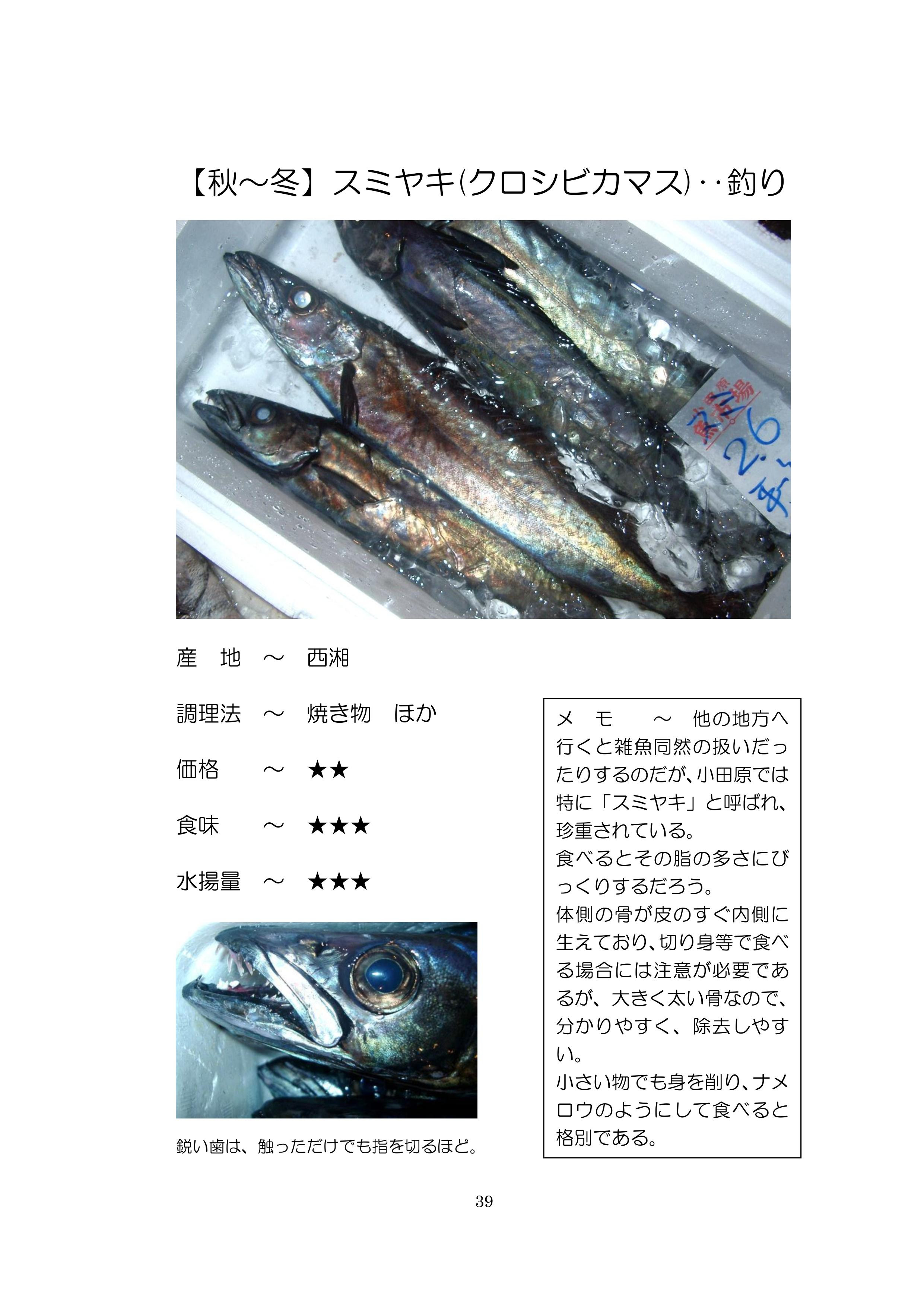 小田原地魚図鑑 小田原の地魚 Sp Ver