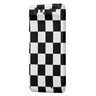 Checkered Black and White Motorola Droid RAZR Cases