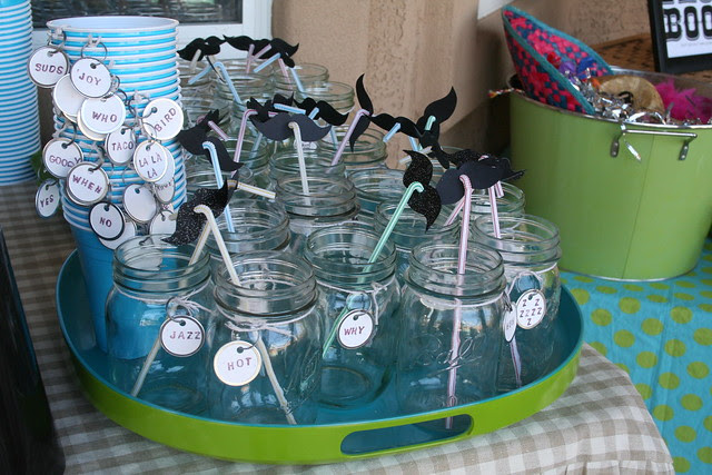 cups & silly tags.