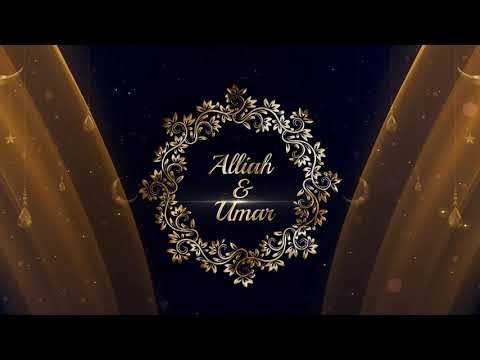 Muslim/Islamic Wedding Invitation Video Effect Template