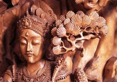 Bali Carving Royalty Free Stock Photo