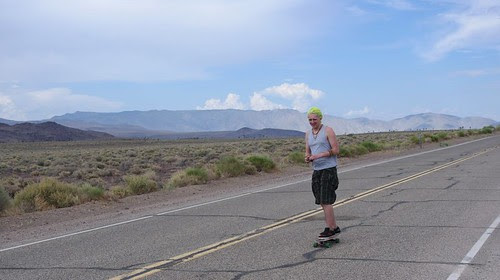 Ben rides Death Valley