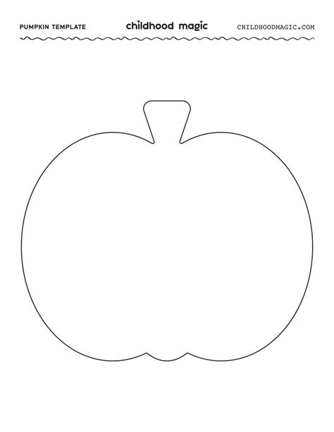  pumpkin outline a free printable template childhood magic