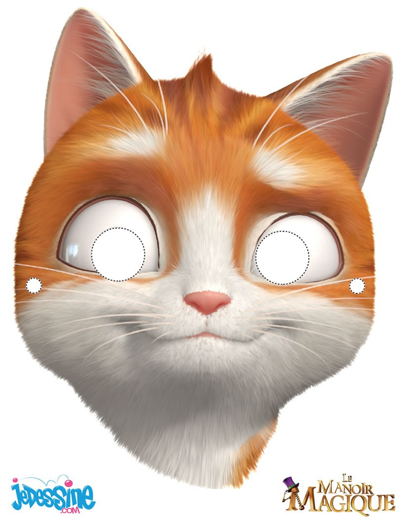 Activites Manuelles Masque De Tonnerre Le Chat Du Manoir Magique Fr Hellokids Com