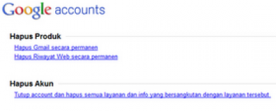 cara menghapus akun google
