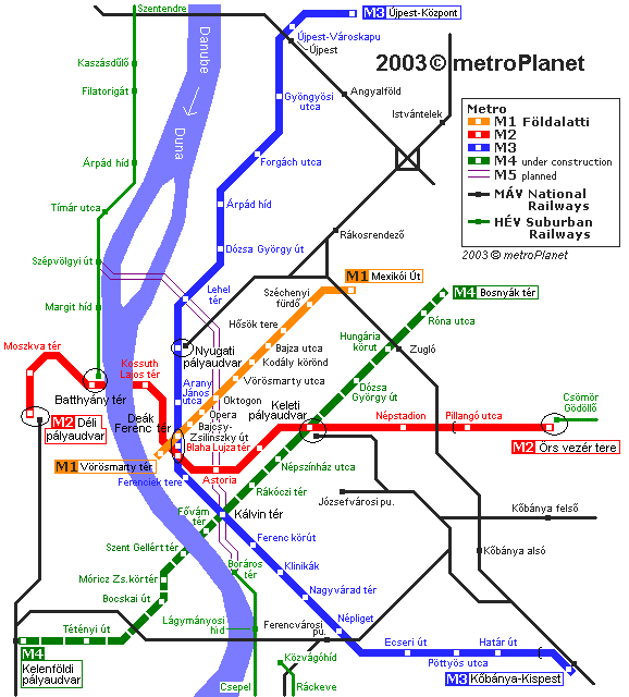 budapest metró térkép Budapest Metroterkep budapest metró térkép