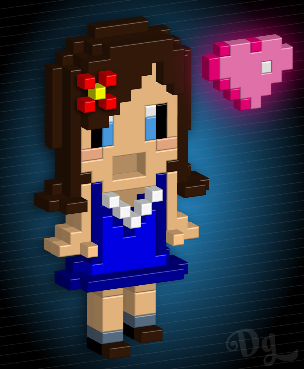 Create 3D Pixel Art in Illustrator - Vectips