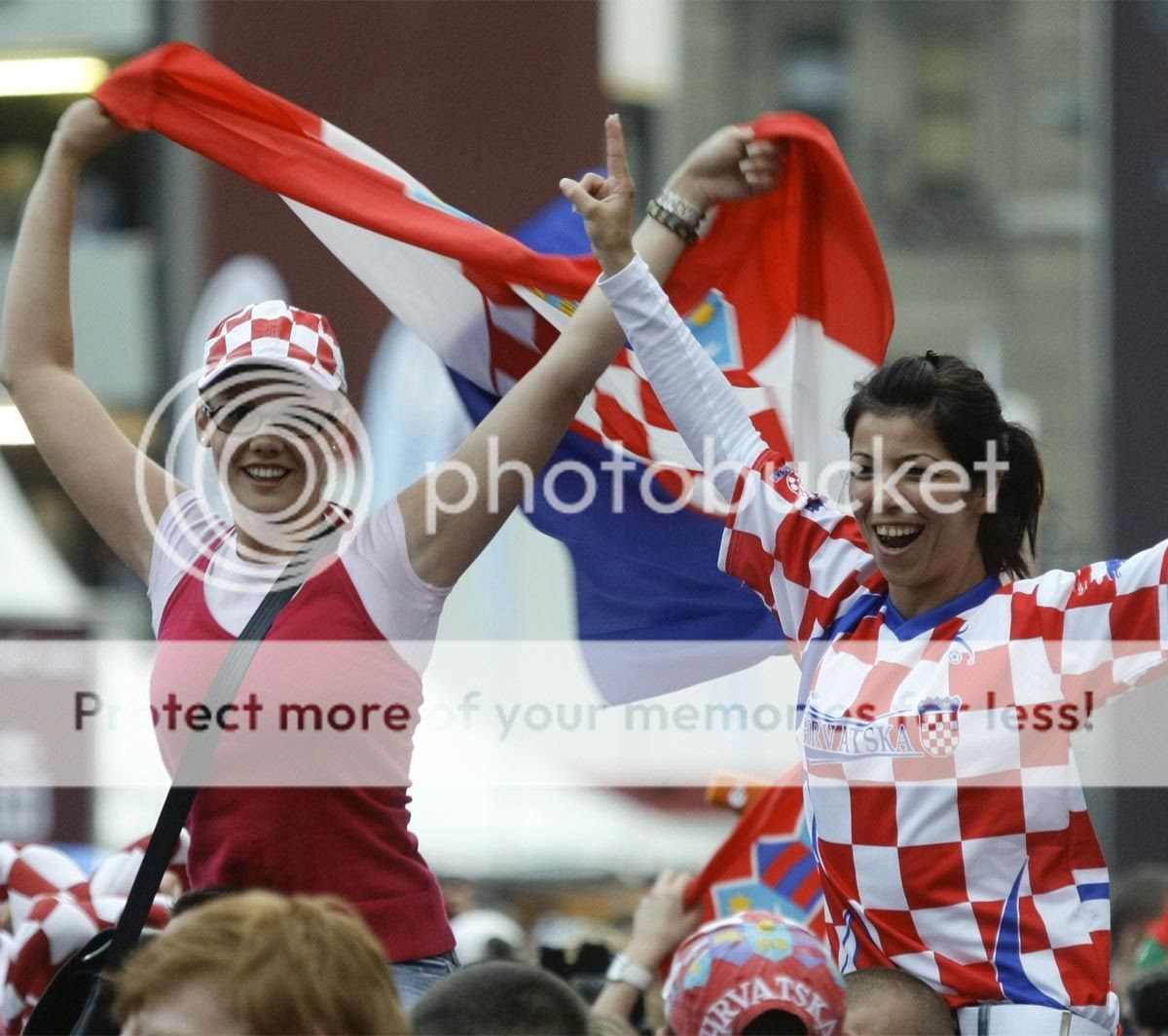 Croatian soccer fans celeb