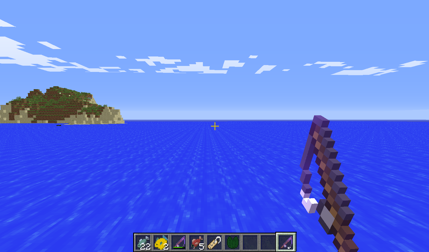 What is the title of this picture ? Gone Fishing - Recent Updates and Snapshots - Minecraft: Java Edition