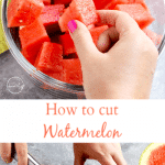 How to Cut Watermelon (how to peel and cut into spears, cubes)