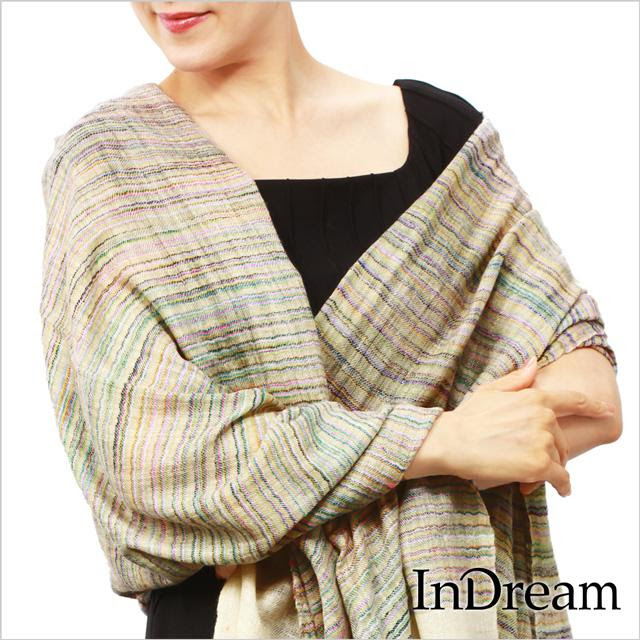 1 Indream 637 Shopooo By Gmo Shopooo ストール デザイナーズパシュミナストール 白 ホワイト 01 ミックス By