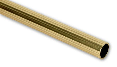 Brass Elegans RD 016 AB Tubular Reeded Design Stair Rod