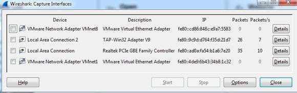 interface list