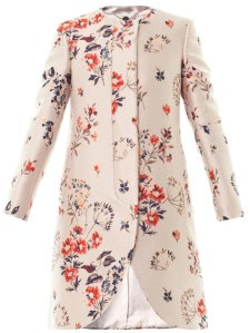 stella maccartney the lea wild flower jacquard coat