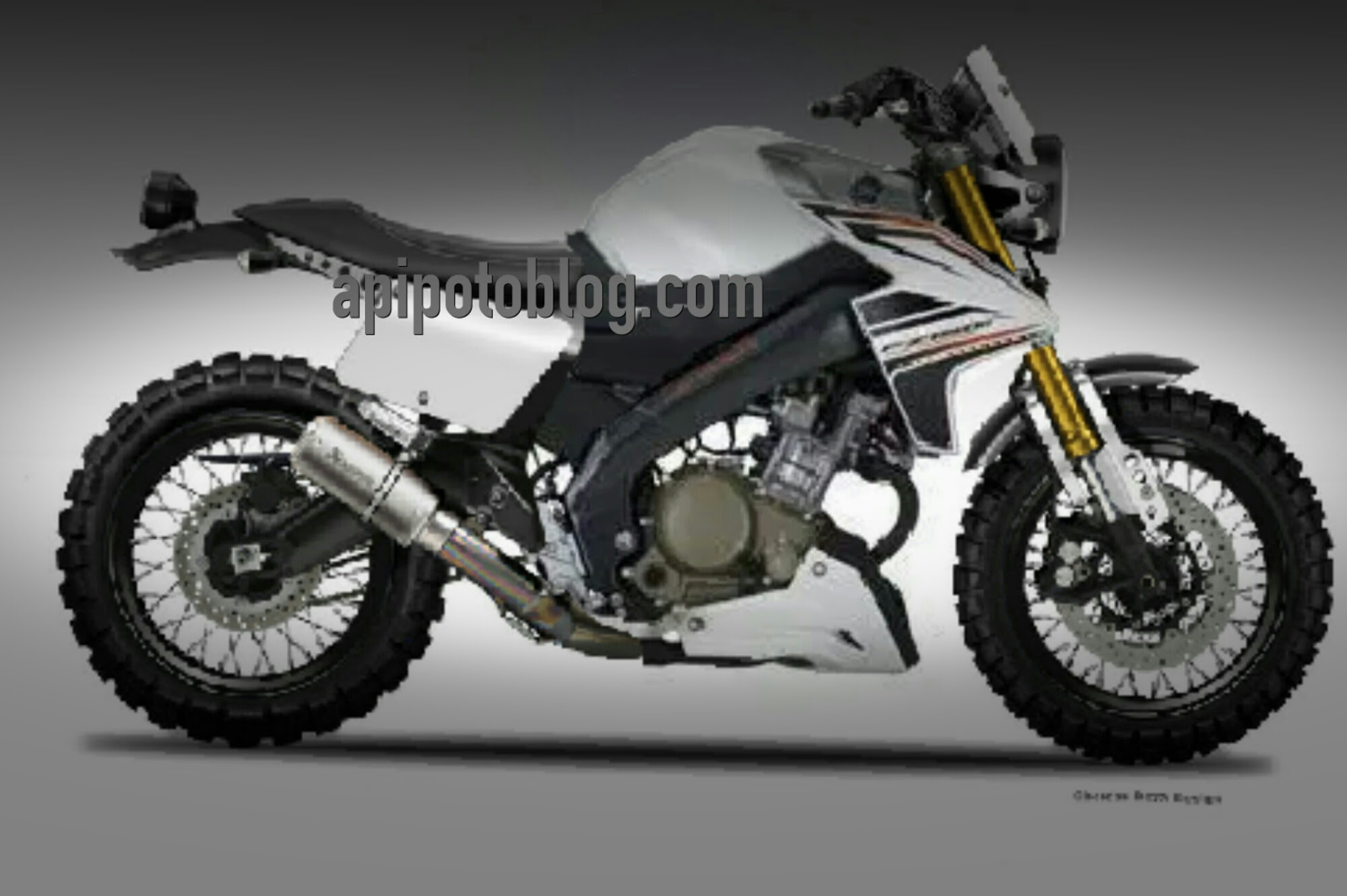 Modifikasi Yamaha Vixion Scrambler Konsep keren juga nih Modifikasi Yamaha Vixion Scrambler Konsep keren juga nih