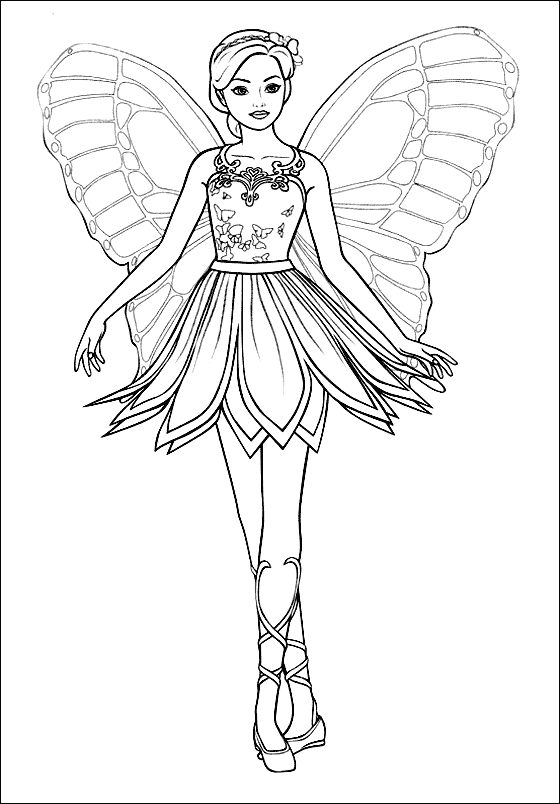 Barbie Princess Coloring Pages Printable