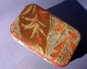 Neutral Tropical Print Storage Belt Buckle