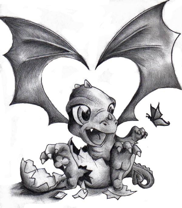 Baby Dragon Tattoo Pt. 1 by ~AcidUnicorn on deviantART