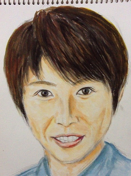 相葉雅紀似顔絵 No3857 素人絵画教室