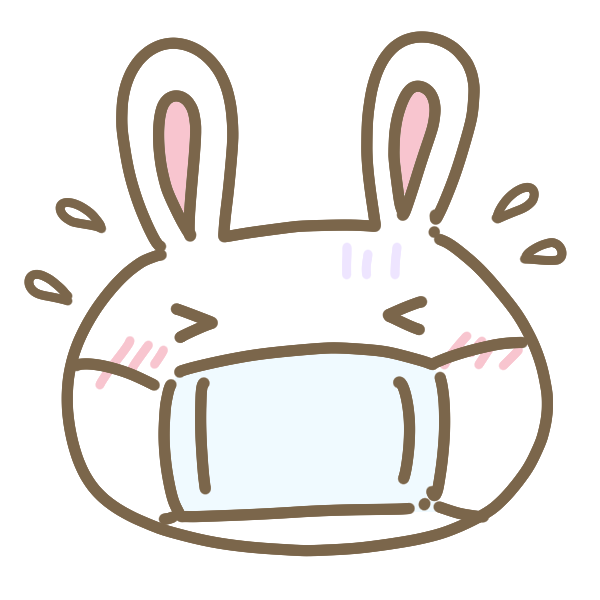 風邪をひいたウサギのイラスト かわいいフリー素材が無料のイラストレイン