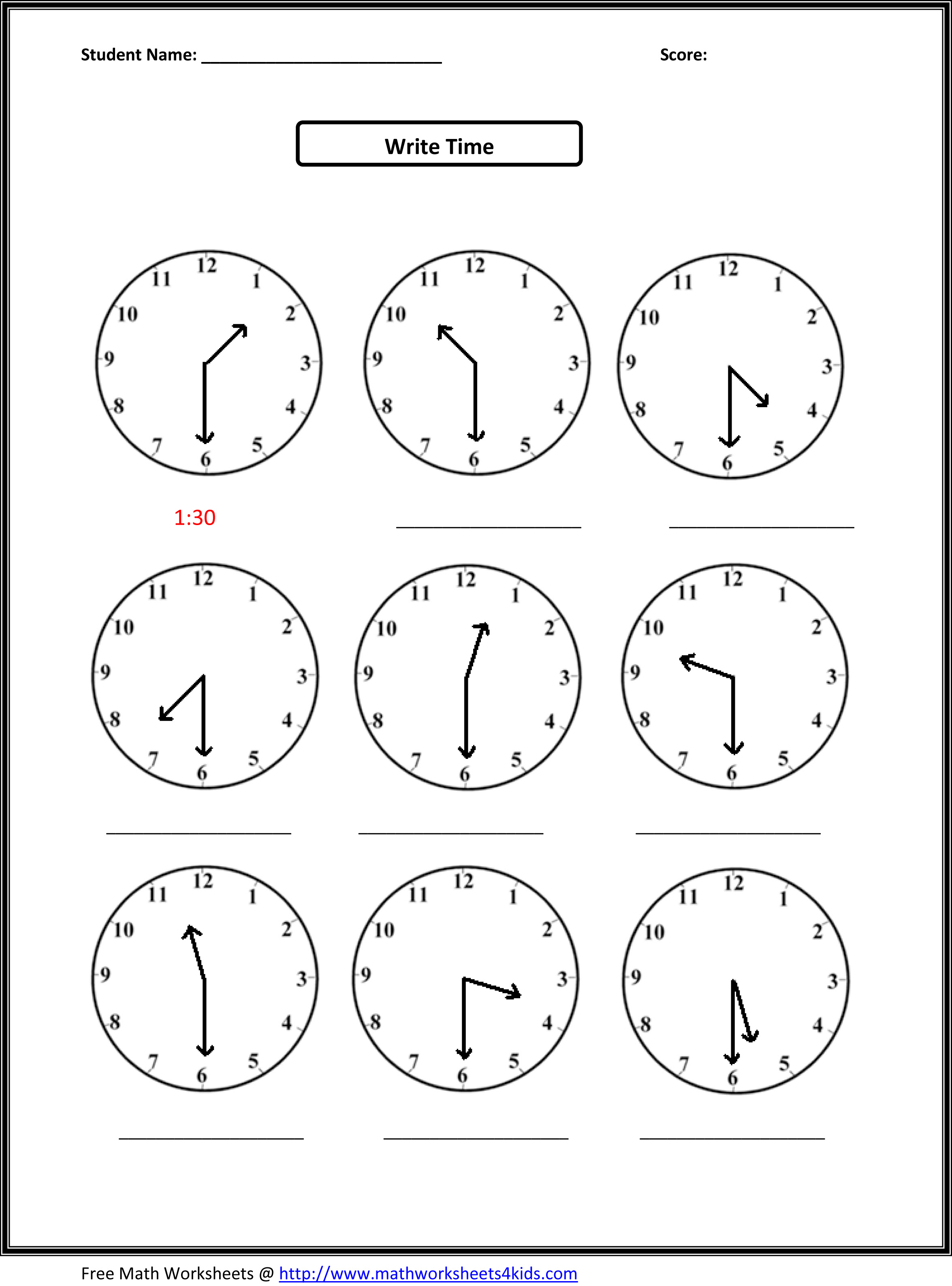 MATH PATTERNS GRADE 1 « Free Patterns
