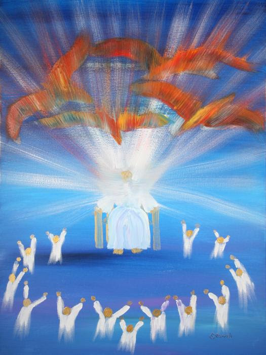 Heaven Painting by Gary Rowell. Tags: heaven paintings, angels paintings, 