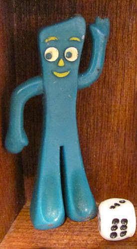 he's gumby, dammit.