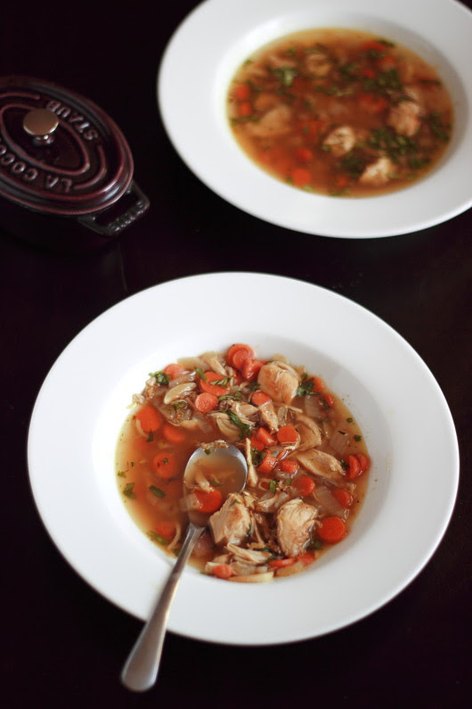 Beer braised cilantro chicken stew
