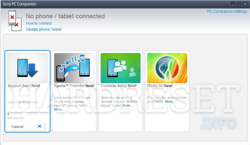 Reset SONY Xperia M C1904