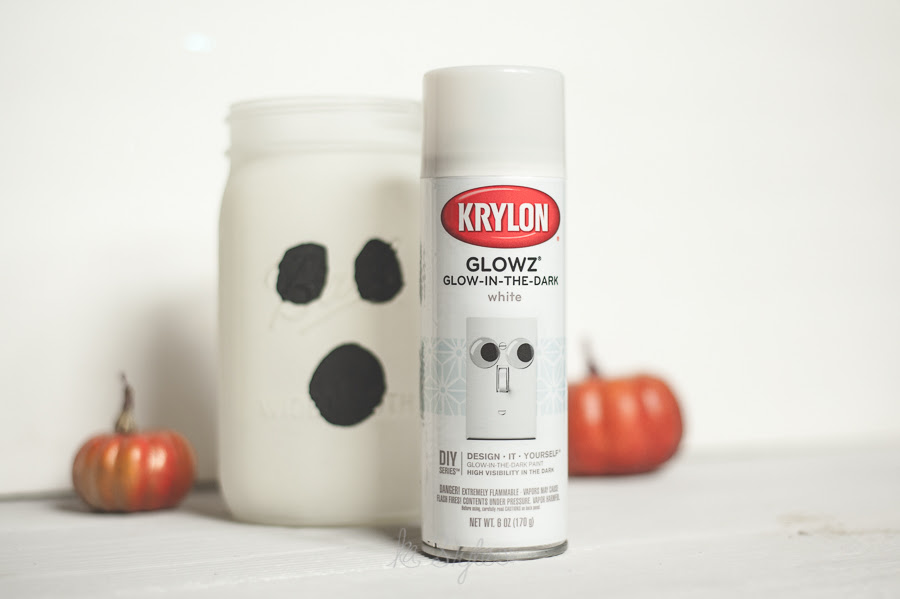 Glow In The Dark Ghost Mason Jar Sprinkled And Painted At Ka Styles Co