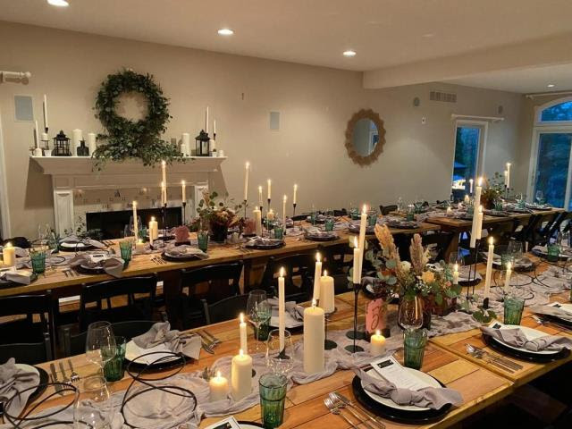 TABLE FARMHOUSE STYLE 8 FOOT X 40 INCH NATURAL Rentals ...