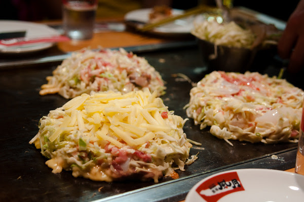 Kansai style okonomiyaki