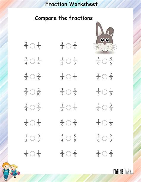  fractions grade 4 math worksheets