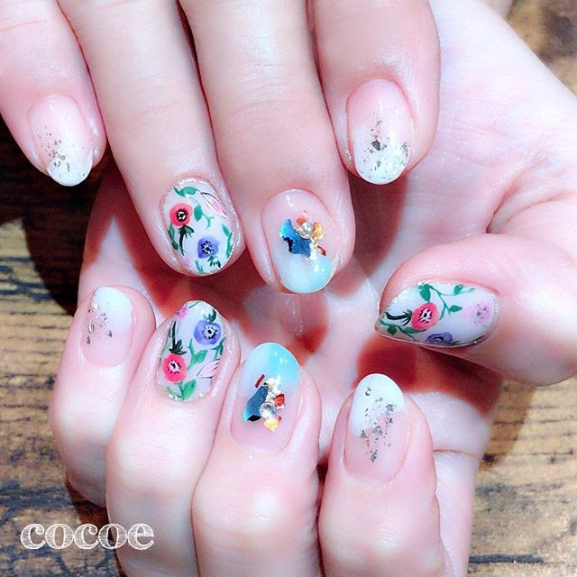 ショートネイルデザイン2018夏 Tecmacmayacon Cocoe