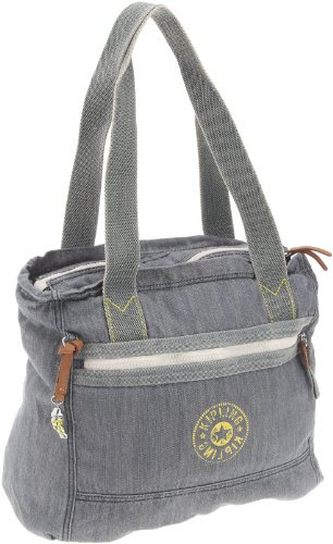 Kipling Women's Bocco Shoulder Bag Washed Denim K12221514