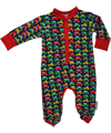 Baba Babywear kruippakje met voetjes met leuke speelgoed autootjes