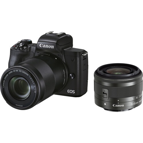 Canon Eos M50 Mark Ii Black Ef M 15 45mm Ef M 55 0mm Is Stm Bu