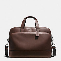 HAMILTON 24 HOUR COMMUTER IN SMOOTH LEATHER - COACH f72224 - MAHOGANY